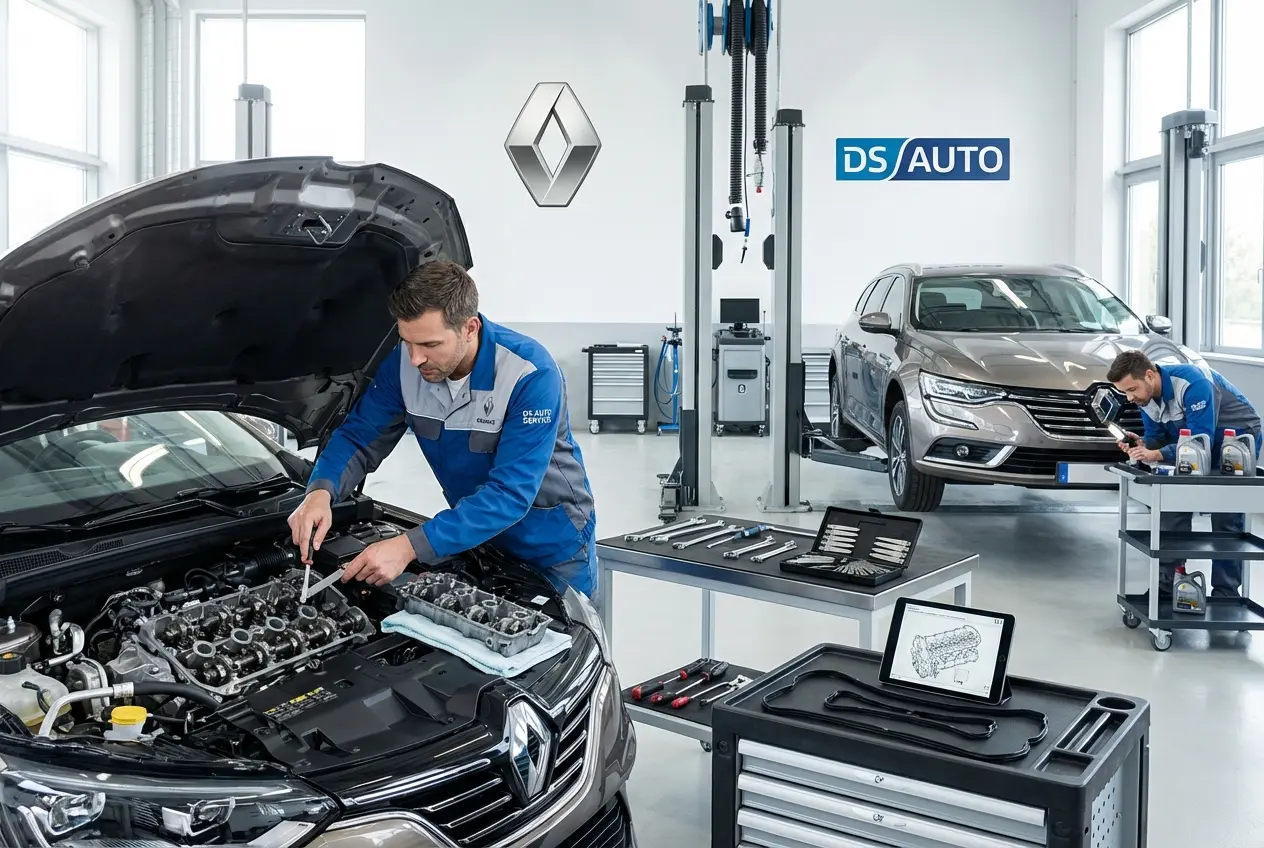 Проверка и регулировка зазоров клапанов двигателя Renault в автосервисе DS Auto в Жуковском
