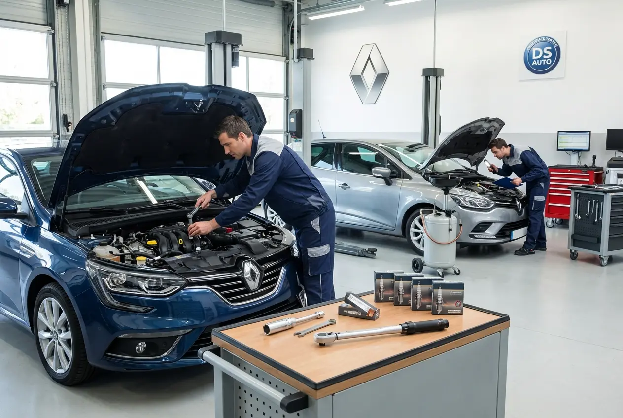Замена свечей зажигания автомобиля Renault в автосервисе DS AUTO в Жуковском
